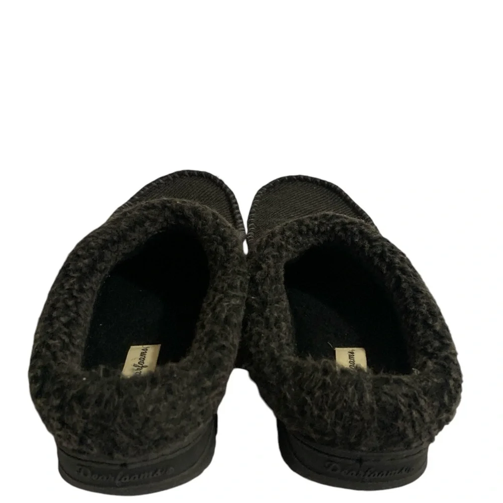 Dearfoams Men Gray Slip-On Slippers 11/12